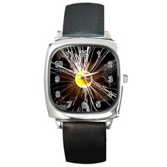 Abstract Exploding Design Square Metal Watch by HermanTelo