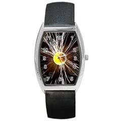 Abstract Exploding Design Barrel Style Metal Watch by HermanTelo