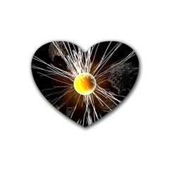 Abstract Exploding Design Rubber Coaster (heart) 