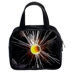 Abstract Exploding Design Classic Handbag (two Sides)