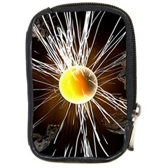 Abstract Exploding Design Compact Camera Leather Case by HermanTelo