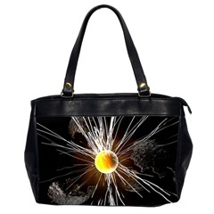 Abstract Exploding Design Oversize Office Handbag (2 Sides) by HermanTelo