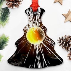 Abstract Exploding Design Christmas Tree Ornament (two Sides)