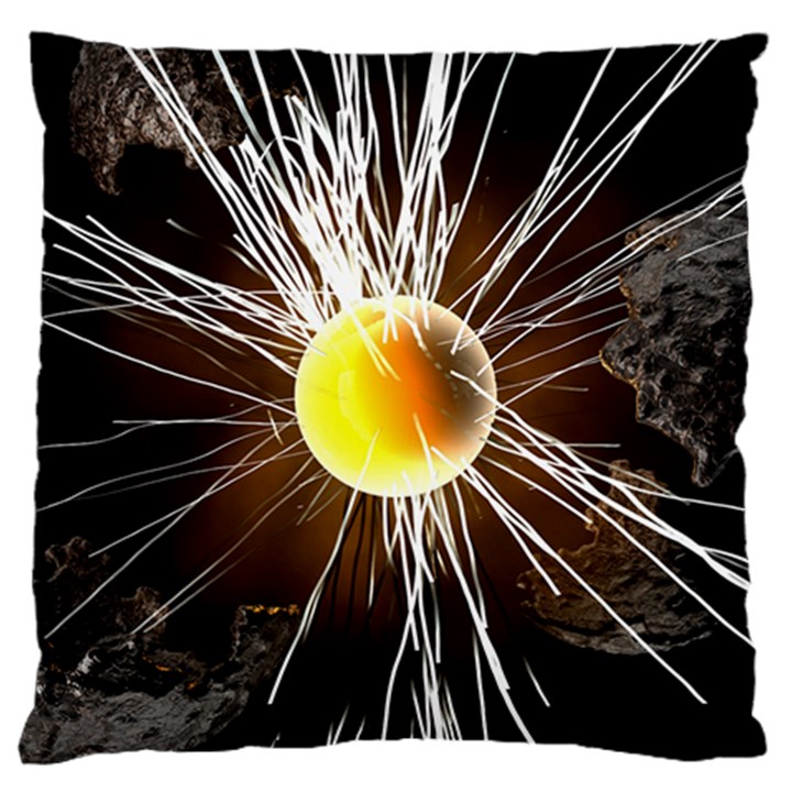 Abstract Exploding Design Large Cushion Case (One Side)