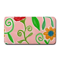 Background Colorful Floral Flowers Medium Bar Mats