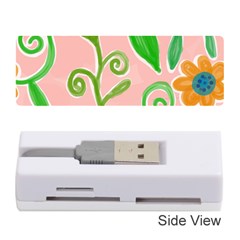 Background Colorful Floral Flowers Memory Card Reader (stick)