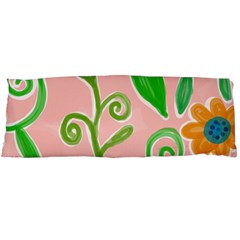 Background Colorful Floral Flowers Body Pillow Case (dakimakura) by HermanTelo