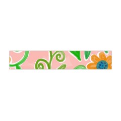 Background Colorful Floral Flowers Flano Scarf (mini)