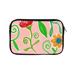 Background Colorful Floral Flowers Apple Macbook Pro 13  Zipper Case by HermanTelo