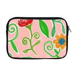 Background Colorful Floral Flowers Apple Macbook Pro 17  Zipper Case