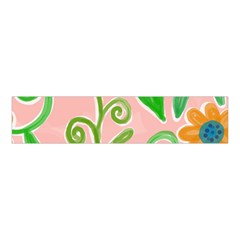 Background Colorful Floral Flowers Velvet Scrunchie