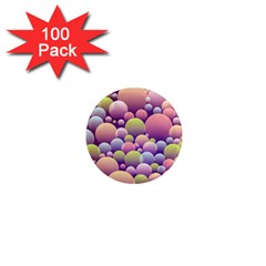 Abstract Background Circle Bubbles 1  Mini Magnets (100 Pack)  by HermanTelo