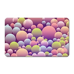 Abstract Background Circle Bubbles Magnet (rectangular) by HermanTelo