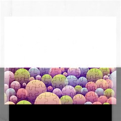 Abstract Background Circle Bubbles Rectangular Jigsaw Puzzl by HermanTelo