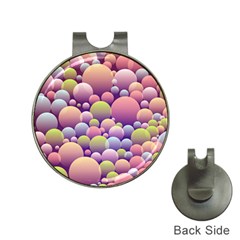 Abstract Background Circle Bubbles Hat Clips With Golf Markers