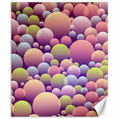 Abstract Background Circle Bubbles Canvas 8  X 10  by HermanTelo