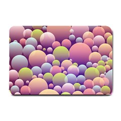 Abstract Background Circle Bubbles Small Doormat  by HermanTelo