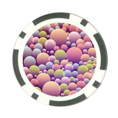 Abstract Background Circle Bubbles Poker Chip Card Guard