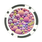 Abstract Background Circle Bubbles Poker Chip Card Guard Back