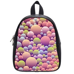 Abstract Background Circle Bubbles School Bag (small) by HermanTelo