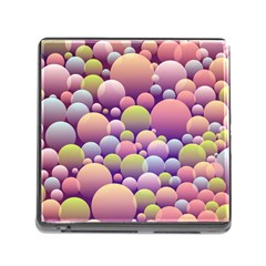 Abstract Background Circle Bubbles Memory Card Reader (square 5 Slot)