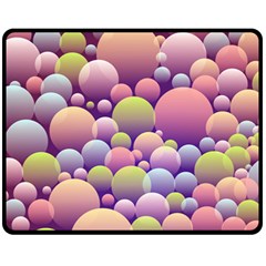 Abstract Background Circle Bubbles Fleece Blanket (medium) 