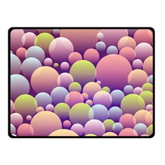 Abstract Background Circle Bubbles Fleece Blanket (small)