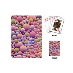 Abstract Background Circle Bubbles Playing Cards (mini)