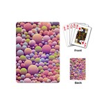 Abstract Background Circle Bubbles Playing Cards (Mini) Back