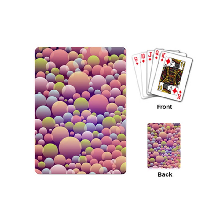 Abstract Background Circle Bubbles Playing Cards (Mini)