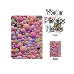 Abstract Background Circle Bubbles Playing Cards Double Sided (Mini) Front - Spade6