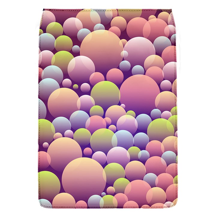 Abstract Background Circle Bubbles Removable Flap Cover (S)