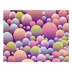 Abstract Background Circle Bubbles Double Sided Flano Blanket (large) 