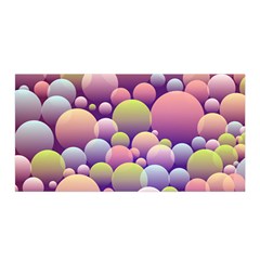 Abstract Background Circle Bubbles Satin Wrap