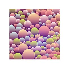 Abstract Background Circle Bubbles Small Satin Scarf (square)