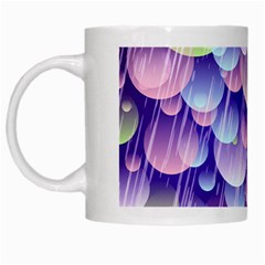 Abstract Background Circle Bubbles Space White Mugs by HermanTelo