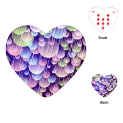 Abstract Background Circle Bubbles Space Playing Cards (heart)