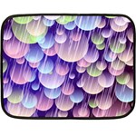 Abstract Background Circle Bubbles Space Fleece Blanket (Mini) 35 x27  Blanket