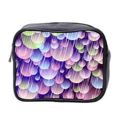 Abstract Background Circle Bubbles Space Mini Toiletries Bag (two Sides)