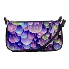 Abstract Background Circle Bubbles Space Shoulder Clutch Bag