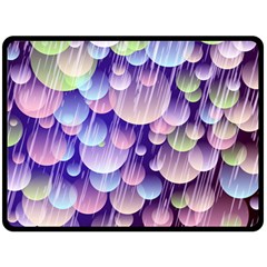 Abstract Background Circle Bubbles Space Fleece Blanket (large)  by HermanTelo