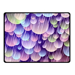 Abstract Background Circle Bubbles Space Fleece Blanket (small)