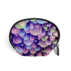 Abstract Background Circle Bubbles Space Accessory Pouch (small)