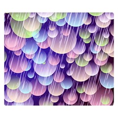 Abstract Background Circle Bubbles Space Double Sided Flano Blanket (small) 