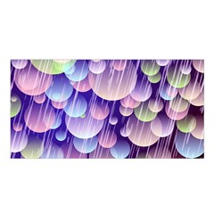 Abstract Background Circle Bubbles Space Satin Shawl