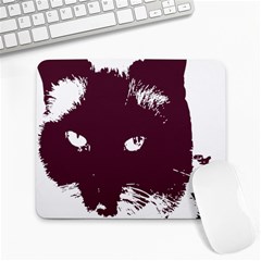 Cat Nature Design Animal Skin Pink Large Mousepads by HermanTelo