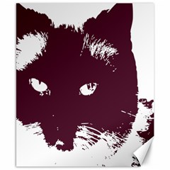 Cat Nature Design Animal Skin Pink Canvas 8  X 10 