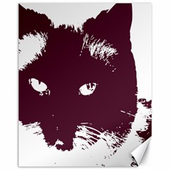 Cat Nature Design Animal Skin Pink Canvas 11  X 14 