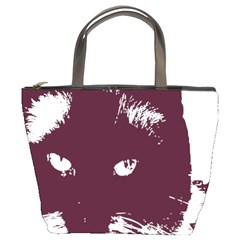 Cat Nature Design Animal Skin Pink Bucket Bag