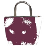 Cat Nature Design Animal Skin Pink Bucket Bag Back